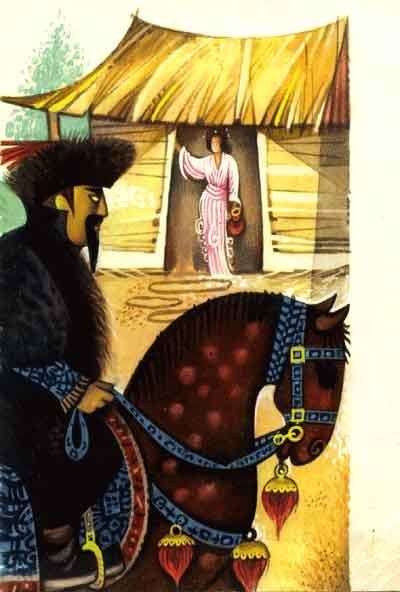 жена Ванг-Сяо стояла у двери своего дома