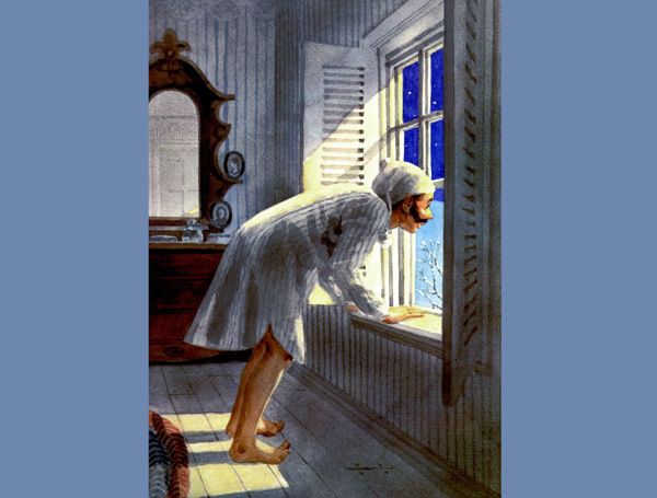 подумал дедушка и, открыв окно, выглянул на улицу