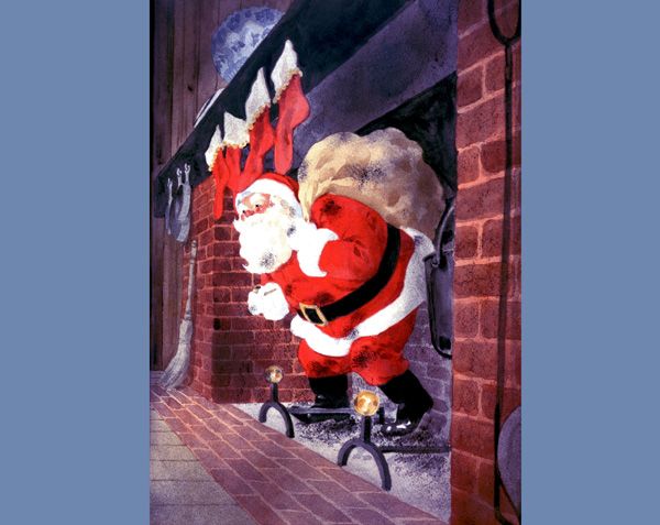 внезапно возник из.. камина