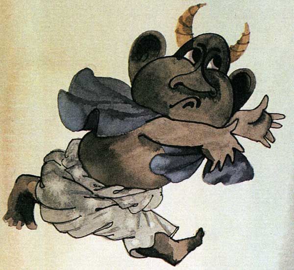 Чёрный чёрт пустился наутёк