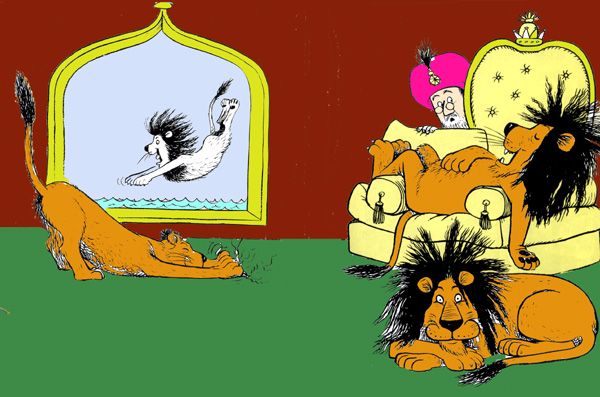 Львы заняли весь дворец