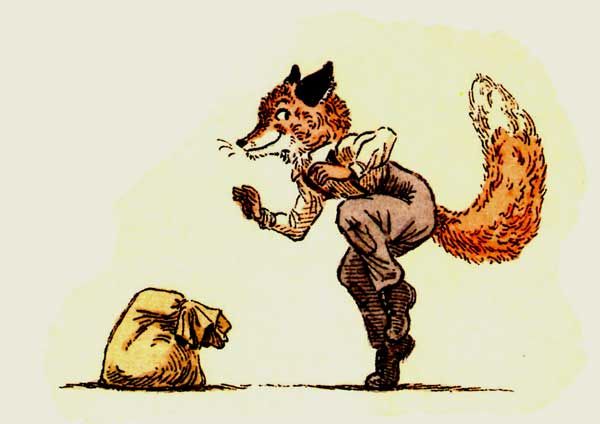 Лис начал петь, смеяться и прыгать от радости