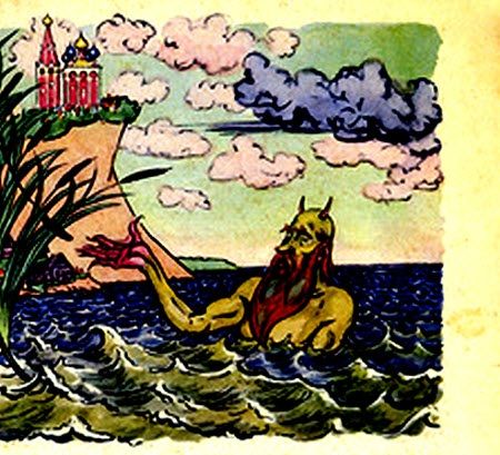 из моря вылез старый Бес